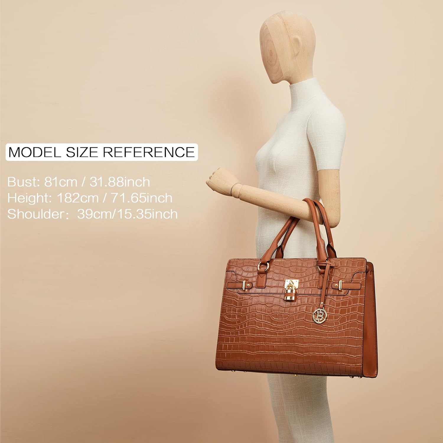 BOSTANTEN Briefcase for Women 15.6 inch Leather Laptop Bag Vintage Slim Lawyer Business Bag Stylish Work Purse