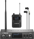 Phenyx Pro UHF Mono Wireless in-Ear Monitor System, Metal Wireless IEM System, Bodypack Receiver, 50 Adjustable Frequencies, Separate Outputs, 164ft Operation, Suitable for Band and Studio (PTM-11)