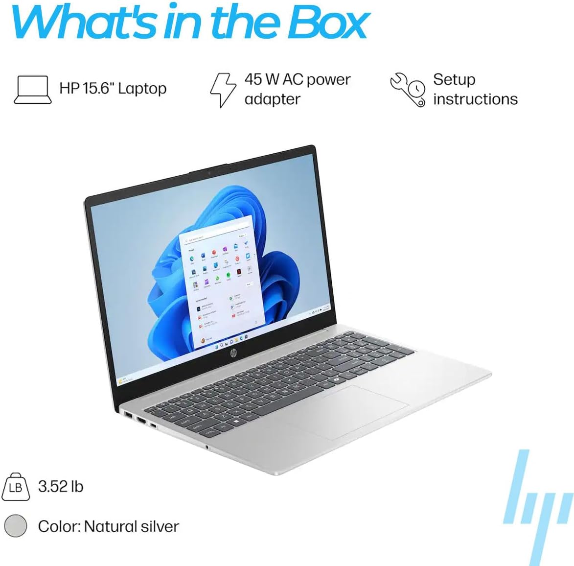 HP Newly Designed 15.6' Laptop with Microsoft Office for Home Business Student, Intel 13th 8 Cores i3 CPU (Beat 11th i5), 8GB RAM | 640GB Storage (128GB PCIe SSD + 512GB Portable Drive), Windows 11