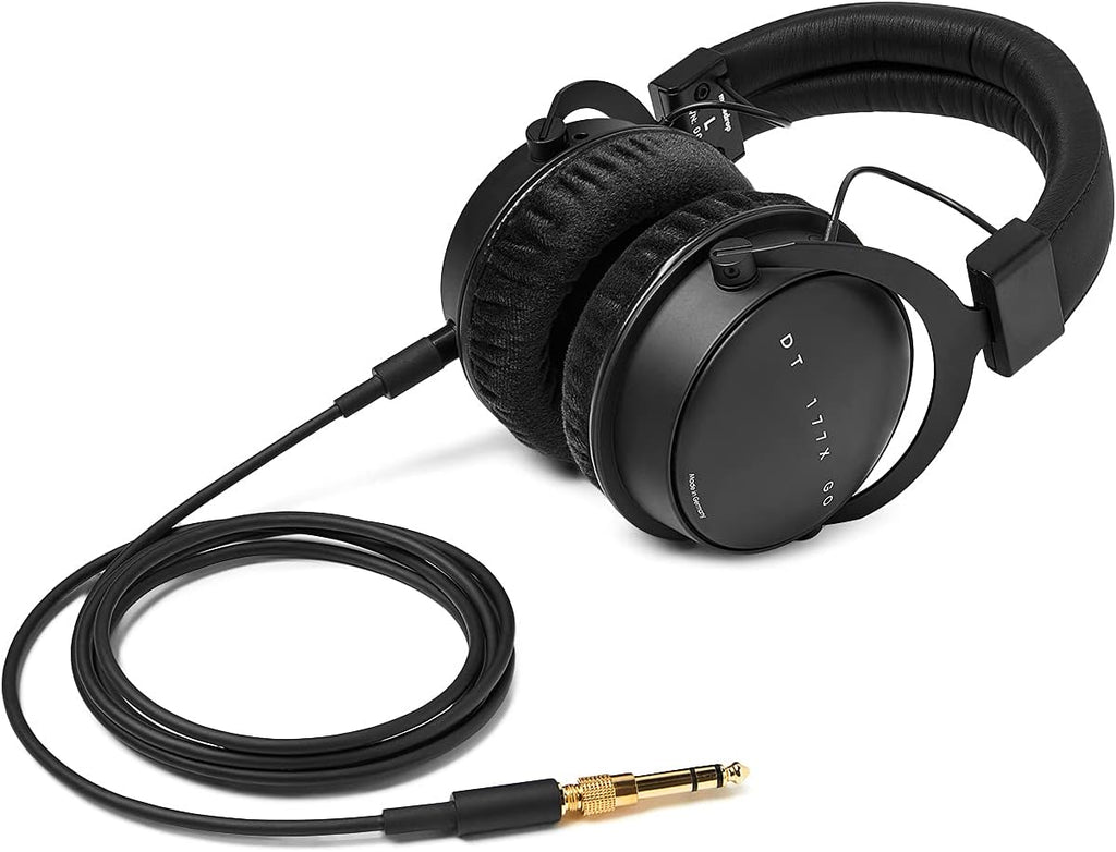 Massdrop x Beyerdynamic DT 177X GO Over-Ear Closed-Back Headphones, 32 Ohms, Detachable Cable, Replaceable Velour & Sheep Skin Ear Pads