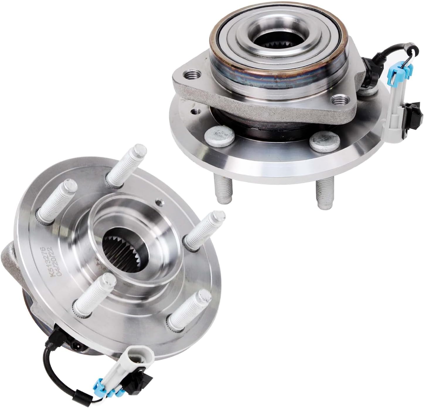 Detroit Axle - Front Brake Kit Wheel Bearing Hubs for 2007-09 Chevy Equinox Suzuki XL-7 Pontiac Torrent, 08-10 Saturn Vue, 12-15 Captiva Sport Disc Brake Rotors Ceramic Replacement Brakes Pads