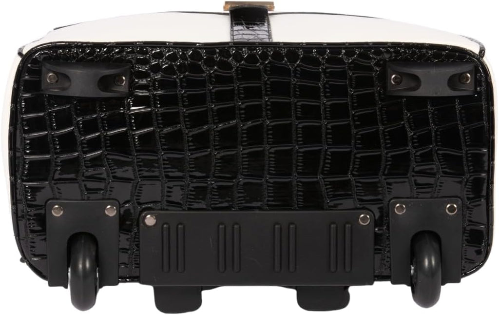 JKM and Company Alligator Compatible With Computer iPad, Laptop Tablet Rolling Tote Bag Briefcase Carryall Bag | Compatible With, Computer, iPad, Laptop, Tablet, Rolling