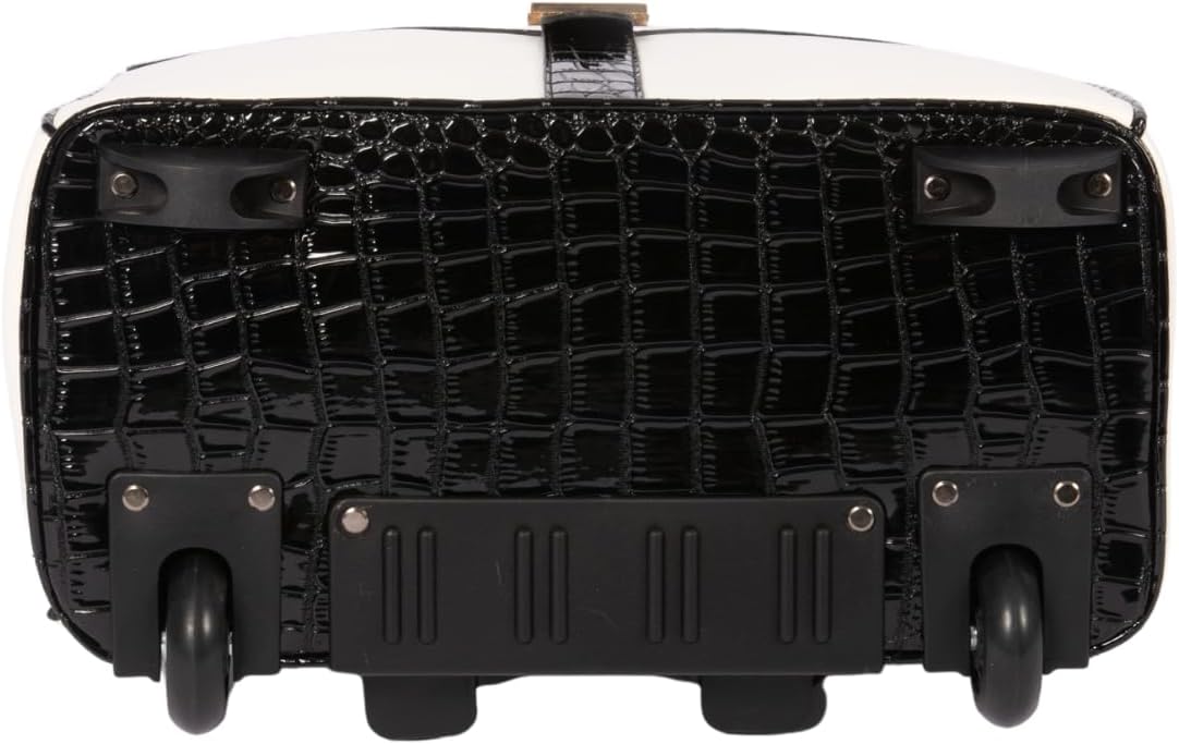 JKM and Company Alligator Compatible With Computer iPad, Laptop Tablet Rolling Tote Bag Briefcase Carryall Bag | Compatible With, Computer, iPad, Laptop, Tablet, Rolling