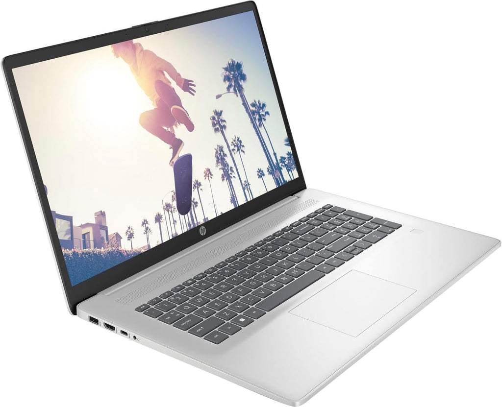 HP 17.3' HD+ Touchscreen Laptop Computer - with Office Lifetime, Intel i7-1355U(10-Core), Intel Iris Xe, 32GB RAM, 1TB SSD, WiFi 6, HD Webcam, Fingerprint Reader, Win 11 Pro, External CD/DVD Drive