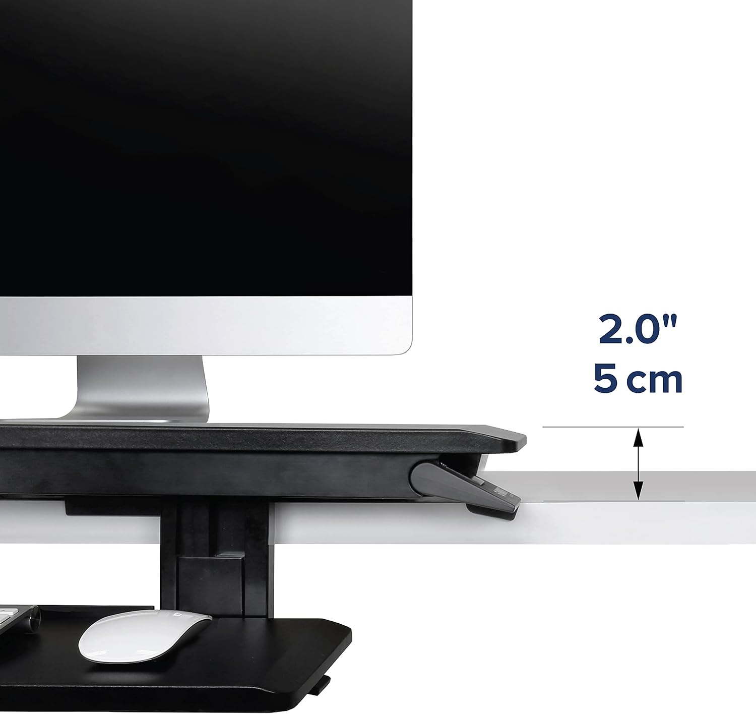 Ergotron – WorkFit-TX Standing Desk Converter, Dual Monitor Sit Stand Ergonomic Desk Riser for Tabletops – 32 Inch Width, Black