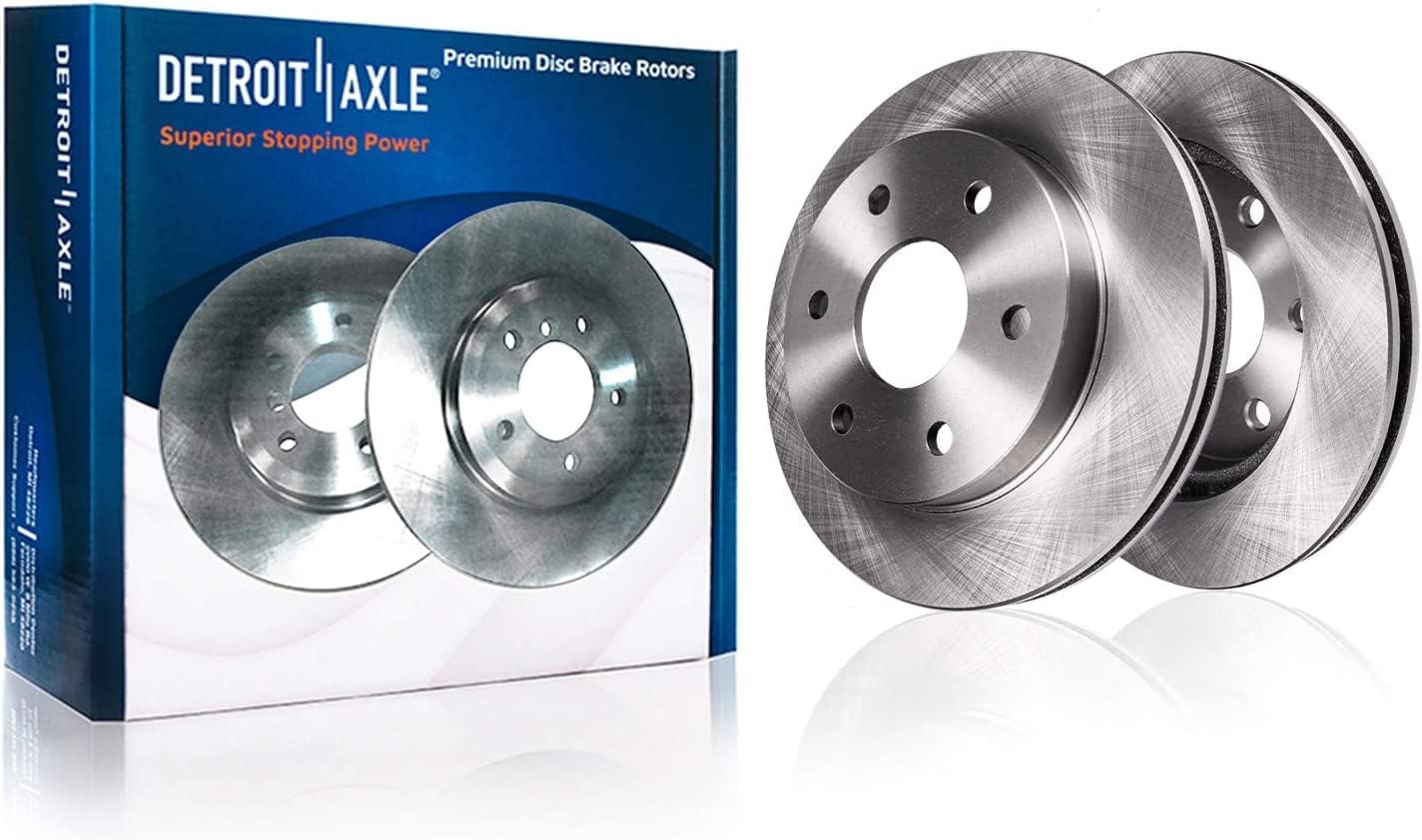 Detroit Axle - Front Brake Kit for Chevrolet Trailblazer GMC Envoy Buick Rainier Isuzu Ascender Olds Bravada, 12.01'' inch Disc Brake Rotors Ceramic Brake Pads Left Brake Caliper Replacement