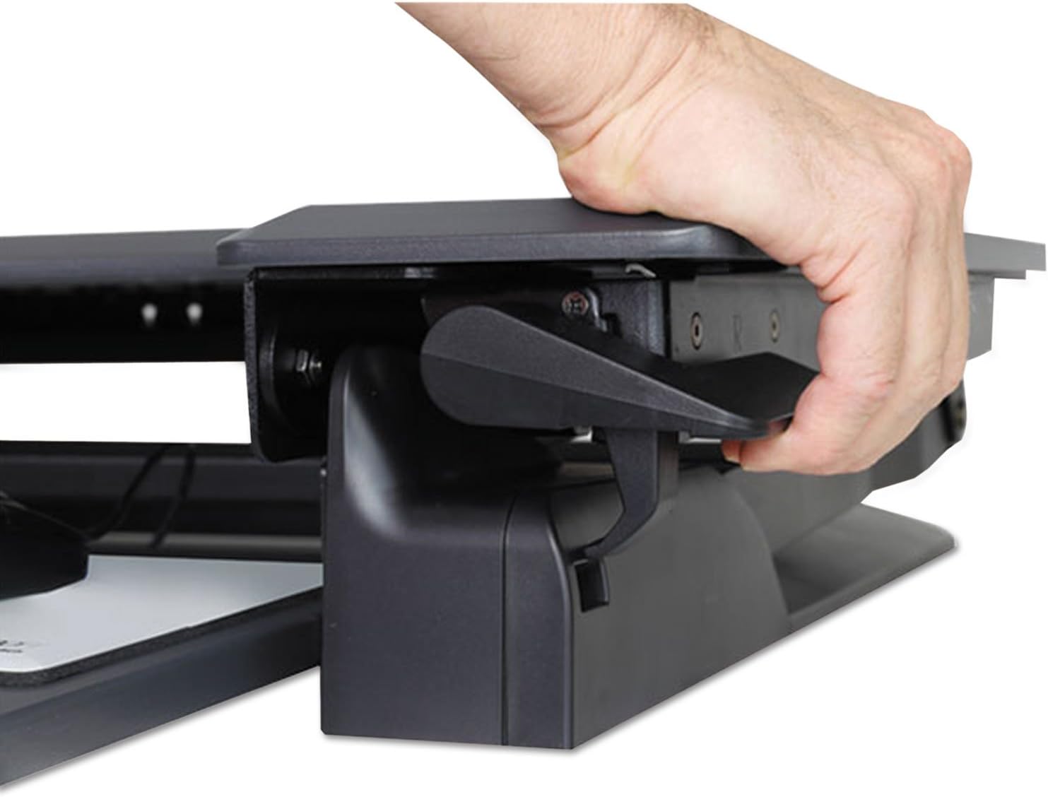 Ergotron – USA Assembled WorkFit-TL Standing Desk Converter, Dual Monitor Sit Stand Desk Riser for Tabletops – 37.5 Inch Width, Black, TAA Compliant