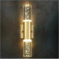 Wall Lamp Modern Bubble Crystal LED Wall Lamps Bathroom Dresser Living Room Bedroom Gold/Silver Sconces Indoor Decor Lighting Lustres(Gold,Warm Light)