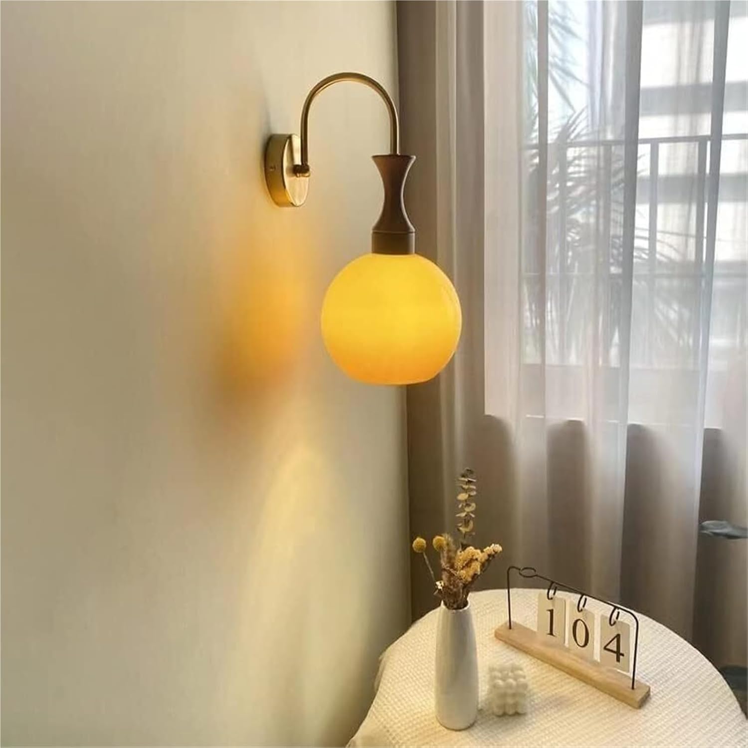 Wall Sconces Modern Industrial Iron Lamp Indoor Decor Mounted Light Glass Lampshade for Bathroom Living Room Bedroom(Gold)(Silver)