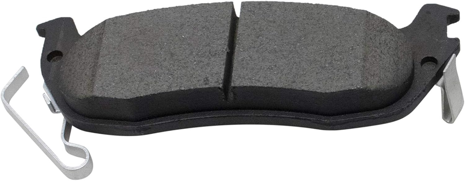 TRQ Performance Rear Brake Pad and Rotor Set Ceramic Coated Drilled Slotted Vented Rotors Calipers Compatible with 04-10 Infiniti QX56 05-15 Nissan Armada 2004 Nissan Pathfinder Armada 04-15 Titan