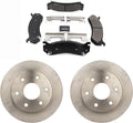 Front Brake Kit, Brakes and Rotors fits Chevy Silverado 1500 6.0L 2003 2004 2005 2006, fits Cadillac Escalade 6.0L 2002 2003 2004 2005 2006 12inch(304.7mm) Vented Brake Rotors Brake Pads 6pcs
