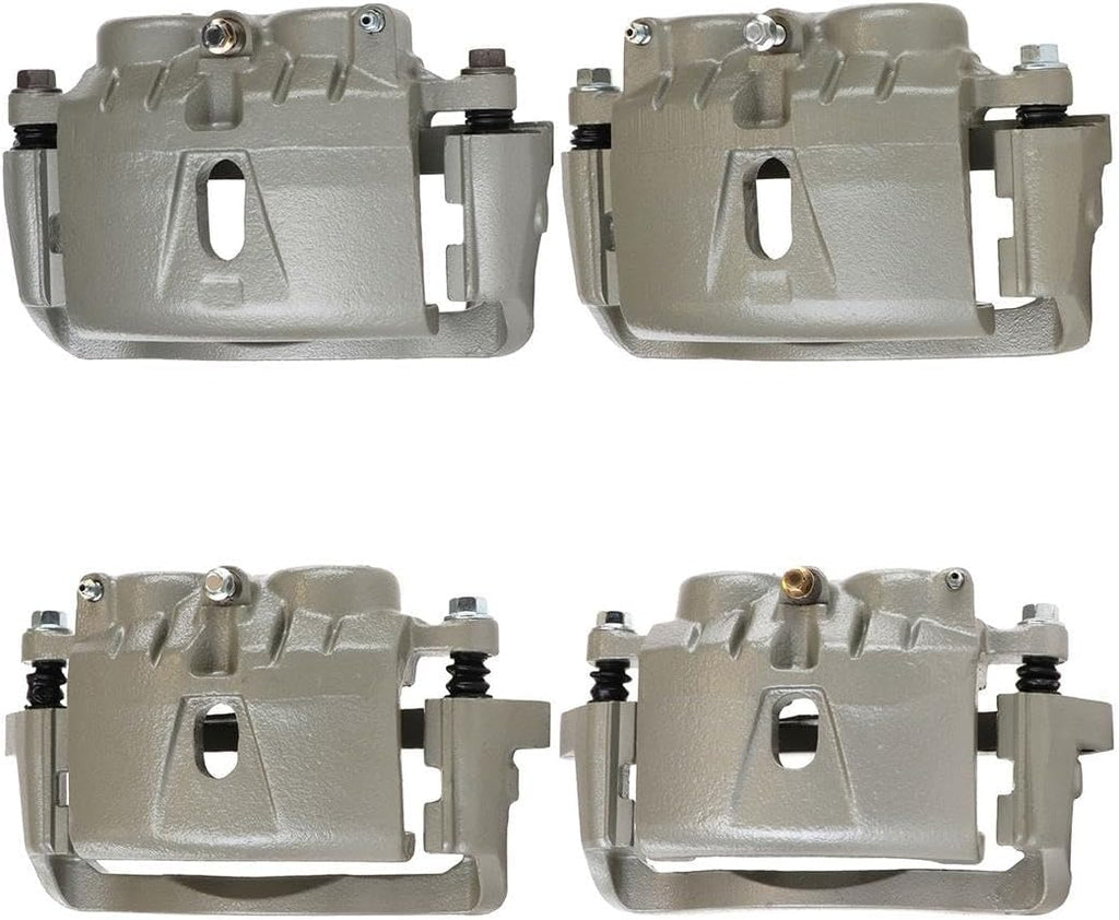 Arrhythmic 4Pcs Disc Brake Caliper Front Rear Brake Caliper Kit Brake Calipers for Chevrolet Silverado 3500 2001-2006 for Chevy Silverado 3500 2001-2006 for Chevrolet Silverado 3500 Classic 2007-2007