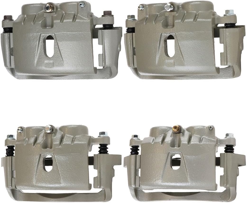 Arrhythmic 4Pcs Disc Brake Caliper Front Rear Brake Caliper Kit Brake Calipers for Chevrolet Silverado 3500 2001-2006 for Chevy Silverado 3500 2001-2006 for Chevrolet Silverado 3500 Classic 2007-2007