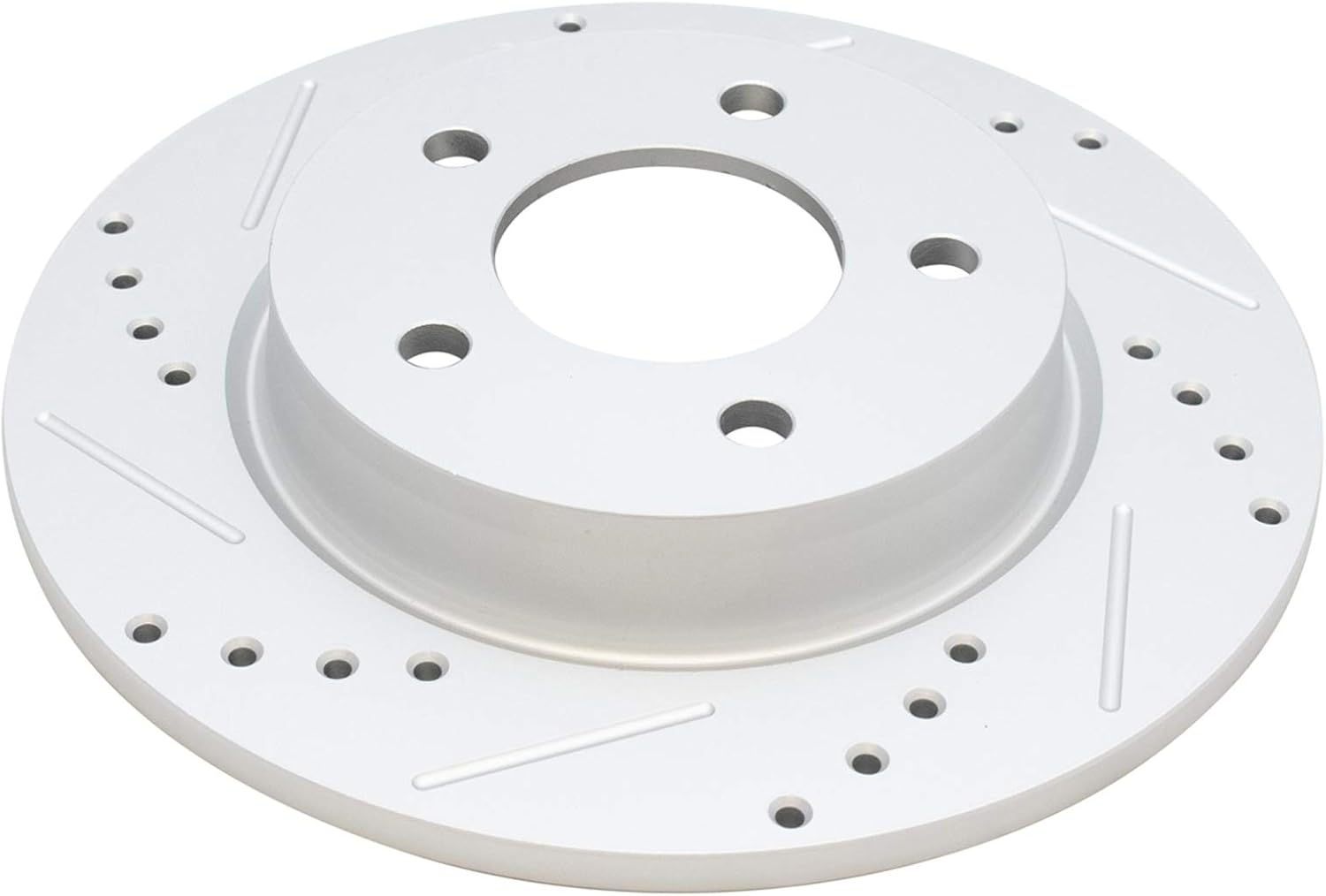 TRQ Performance Rear Brake Pad and Rotor Set Ceramic Solid Rotors Calipers Compatible with 2006-2008 Mazda 3
