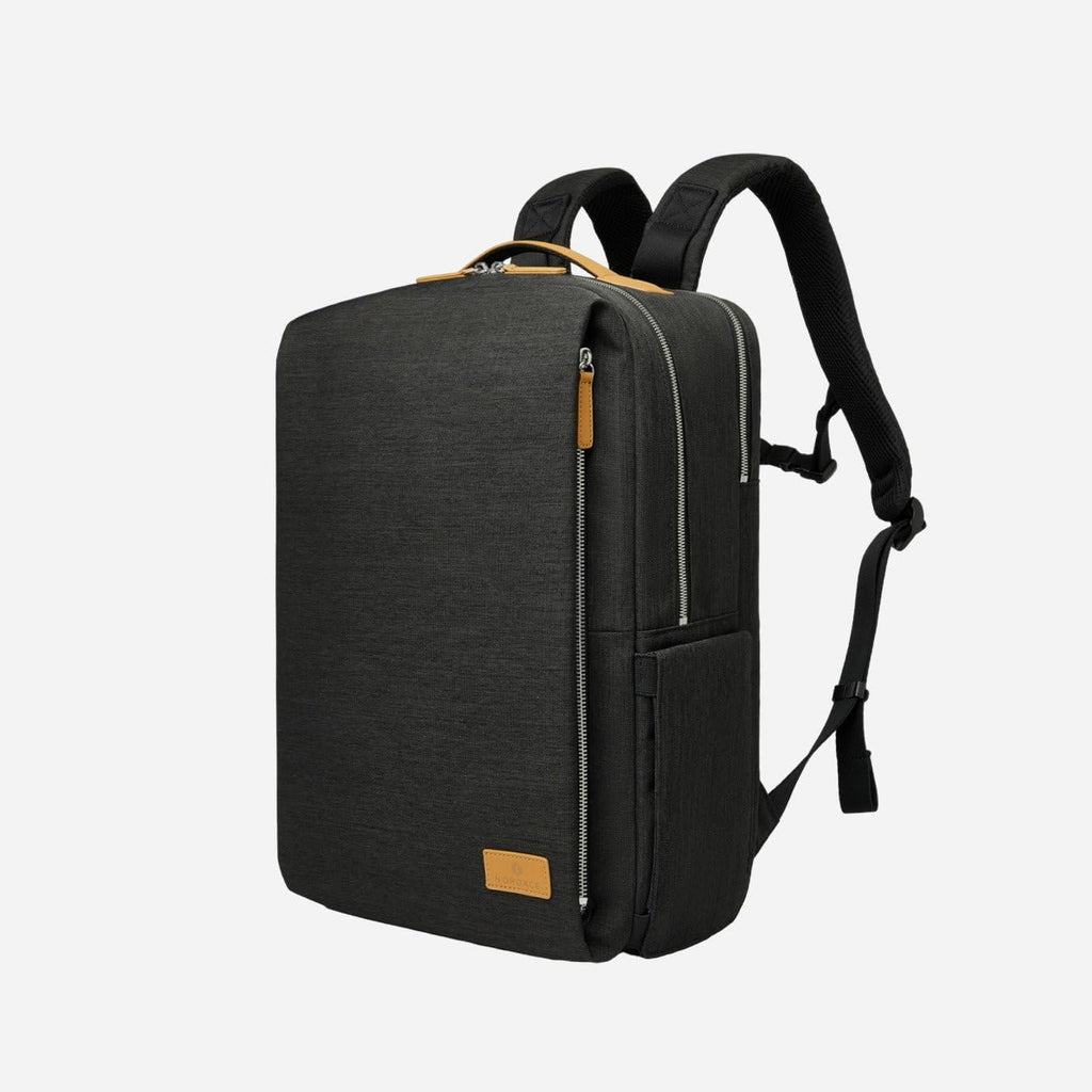 Nordace Siena Pro 15 Smart Backpack with USB Charging - 16' Laptop Backpack, 20L Daily Backpack for Travel, Everyday, or Work (Black-Brown)