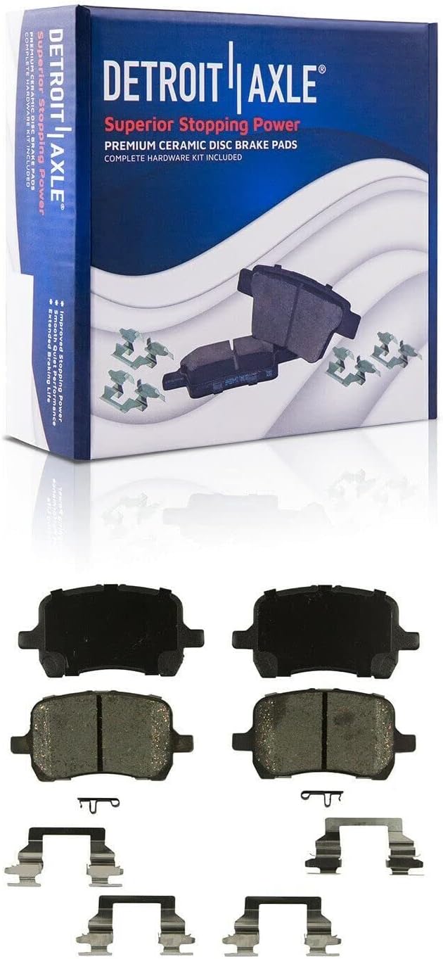 Detroit Axle - Front Brake Kit for Chevrolet Malibu Pontiac G6 Saturn Aura, Disc Brake Rotors Ceramic Brake Pads Wheel Lug Nuts Replacement: 11.65'' inch Front Rotors