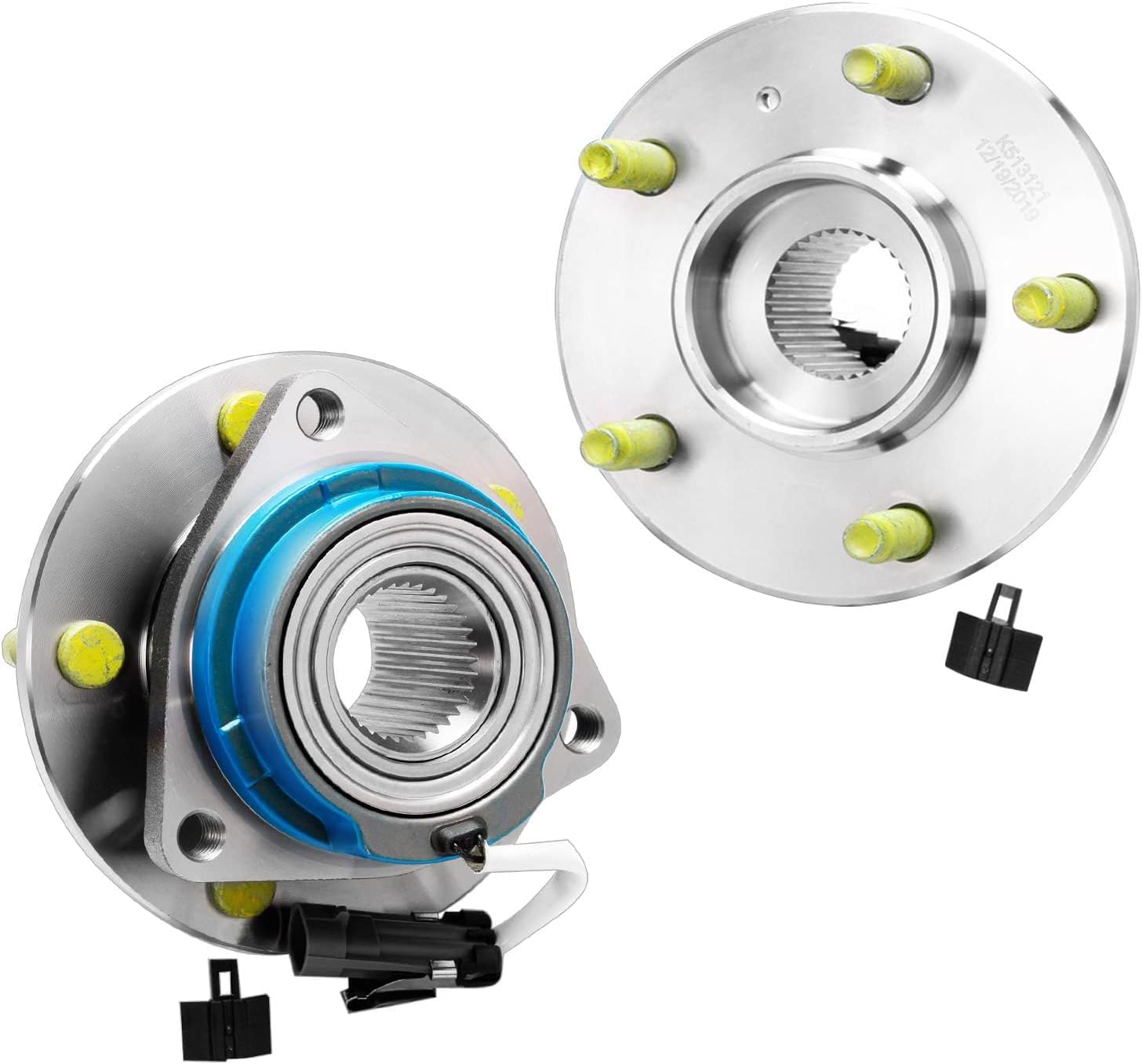 Detroit Axle - Wheel Bearing Hubs Brake Kit for 00-05 Pontiac Bonneville Buick LeSabre Brake Rotors Ceramic Brakes Pads Front Wheel Bearing Hubs Replacement [10.94 inch Front & 11.06 inch Rear Rotors]