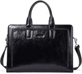 BOSTANTEN Women Genuine Leather Briefcase Tote Business Vintage Handbag 15.6' Laptop Shoulder Bag Brown