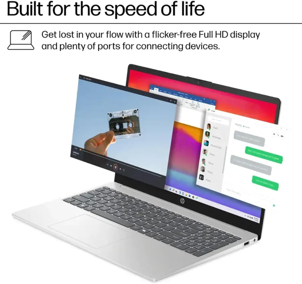HP Touchscreen Laptop Computer for Business & Student, Windows 11 Pro, 15.6' HD Touch Display, Intel 13th Gen Core-i3 1315U(Up to 4.5GHz), Copilot + PC, Wi-Fi 6 | 16GB RAM + 512GB SSD
