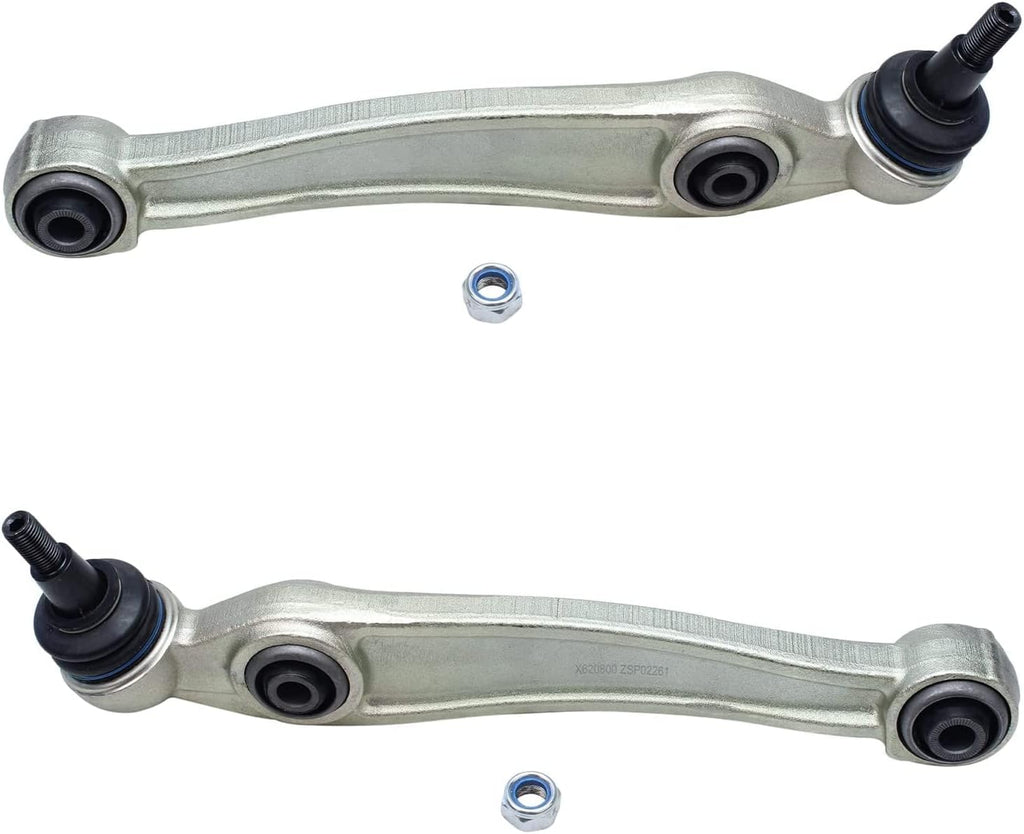 Detroit Axle - Control Arms Brake Kit for 2010-2013 BMW X5 xDrive35d, 2010 X6 xDrive35i, Lower Forward & Rearward Control Arms w/Ball Joints Brake Rotors Ceramic Brakes Pads Front & Rear Replacement