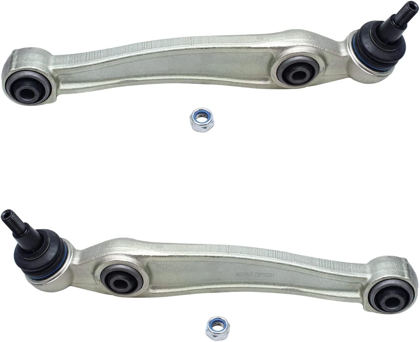 Detroit Axle - Control Arms Brake Kit for 2010-2013 BMW X5 xDrive35d, 2010 X6 xDrive35i, Lower Forward & Rearward Control Arms w/Ball Joints Brake Rotors Ceramic Brakes Pads Front & Rear Replacement