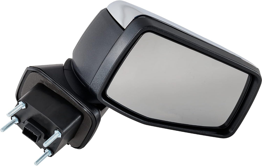 JC Whitney Right Power Heated Mirror for GMC Sierra 1500 2019-2023 Manual Fold With Memory; Without Signal Light, Blind Spot Monitor, Puddle Lamp & Auto-Dimming Chrome New Body Style JGM230ER