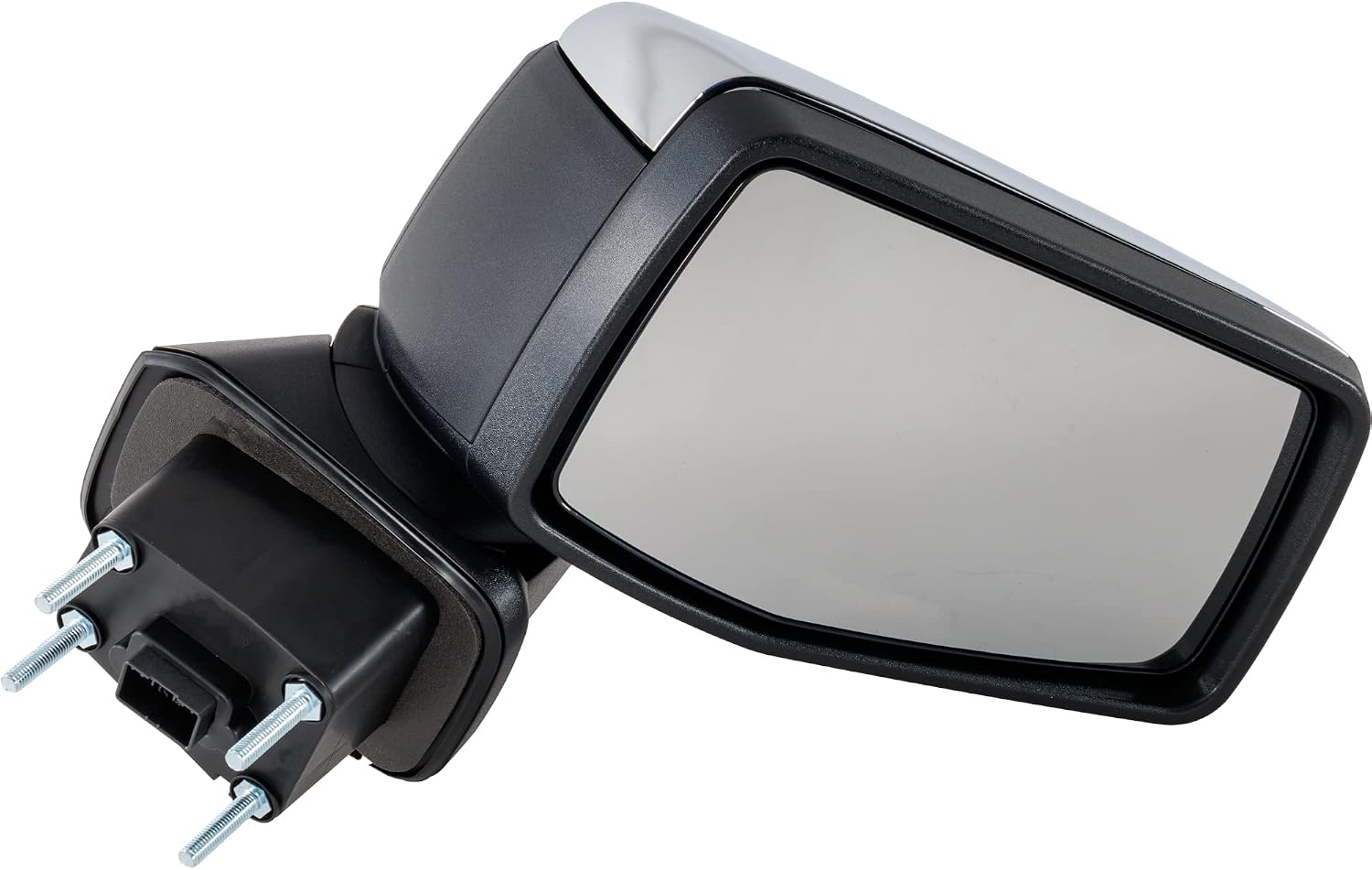 JC Whitney Right Power Heated Mirror for GMC Sierra 1500 2019-2023 Manual Fold With Memory; Without Signal Light, Blind Spot Monitor, Puddle Lamp & Auto-Dimming Chrome New Body Style JGM230ER