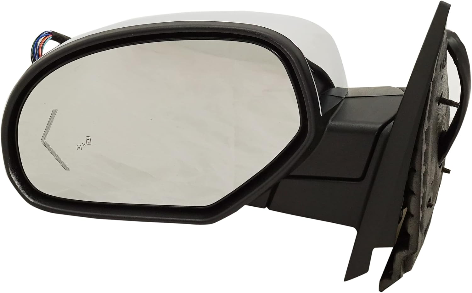 Kool Vue Left & Right Power Heated Mirrors for Chevrolet Tahoe Suburban 1500 GMC Yukon 2007-2014 Power Fold With Signal Light, Blind Spot Monitor, Memory & Puddle Lamp; Without Auto-Dimming Chrome