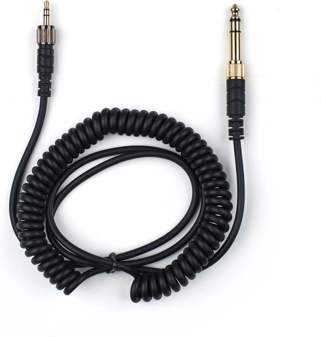 Saramonic Professional Wired Studio Headphones with Coiled Cable, Flexible Straight Cable, Velvet Earpads, Leather Earpads, 1/4' Adapter, & Carry Pouch