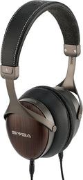 SIVGA SV021 Pro HiFi Wooden Closed-Back Over-Ear Wired Headphones with 50mm Dynamic Driver, Detachable Cable (Zebrawood)