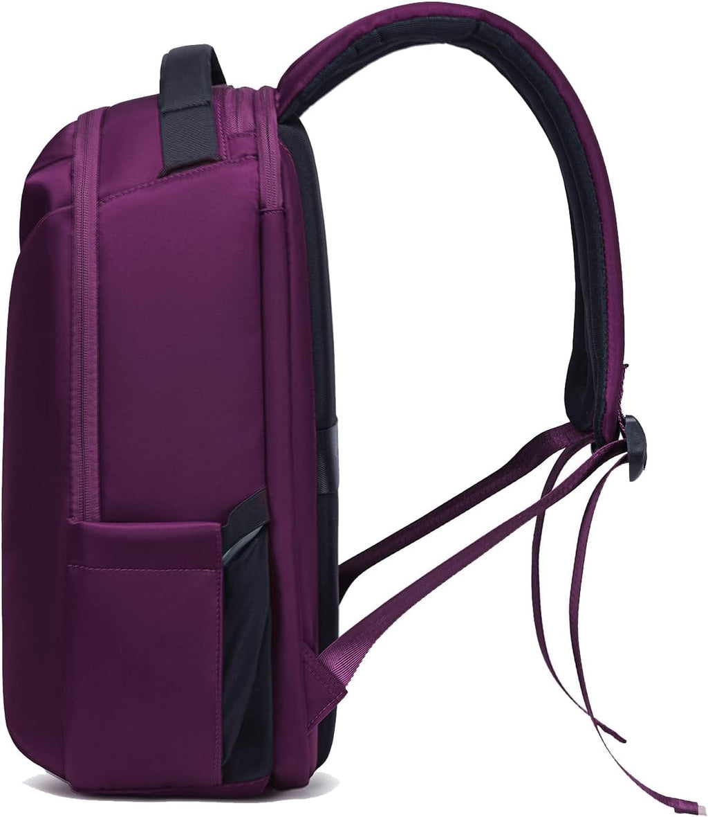 Lux & Nyx Origami Laptop Backpack for Work and Travel - Fits 16' MacBook Pro - Lightweight Business Bag - Men and Women (Wine)