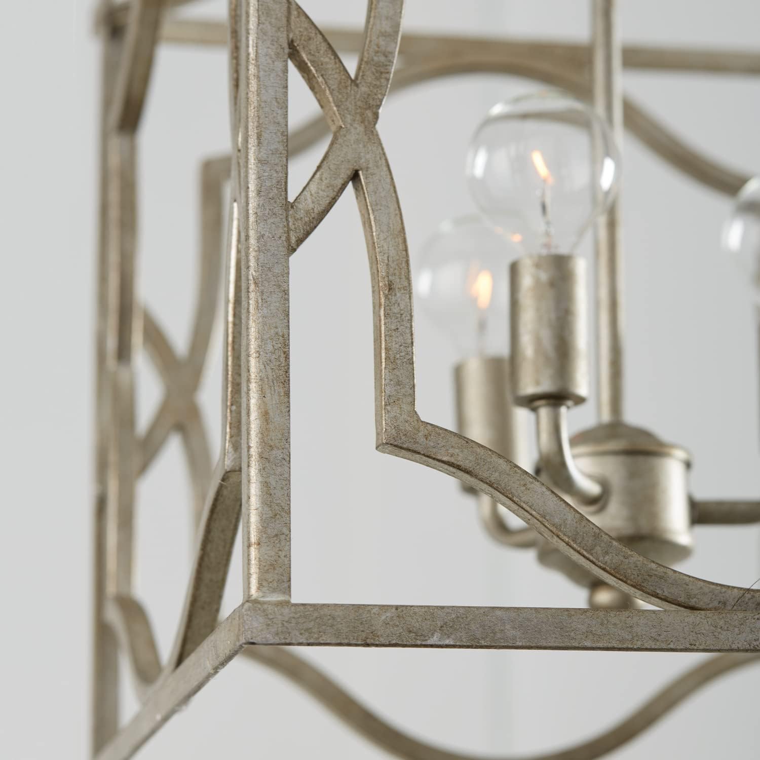 Capital Lighting 9481AS Blakely Lantern Foyer Pendant, 3-Light 180 Total Watts, 18' H x 12' W, Antique Silver
