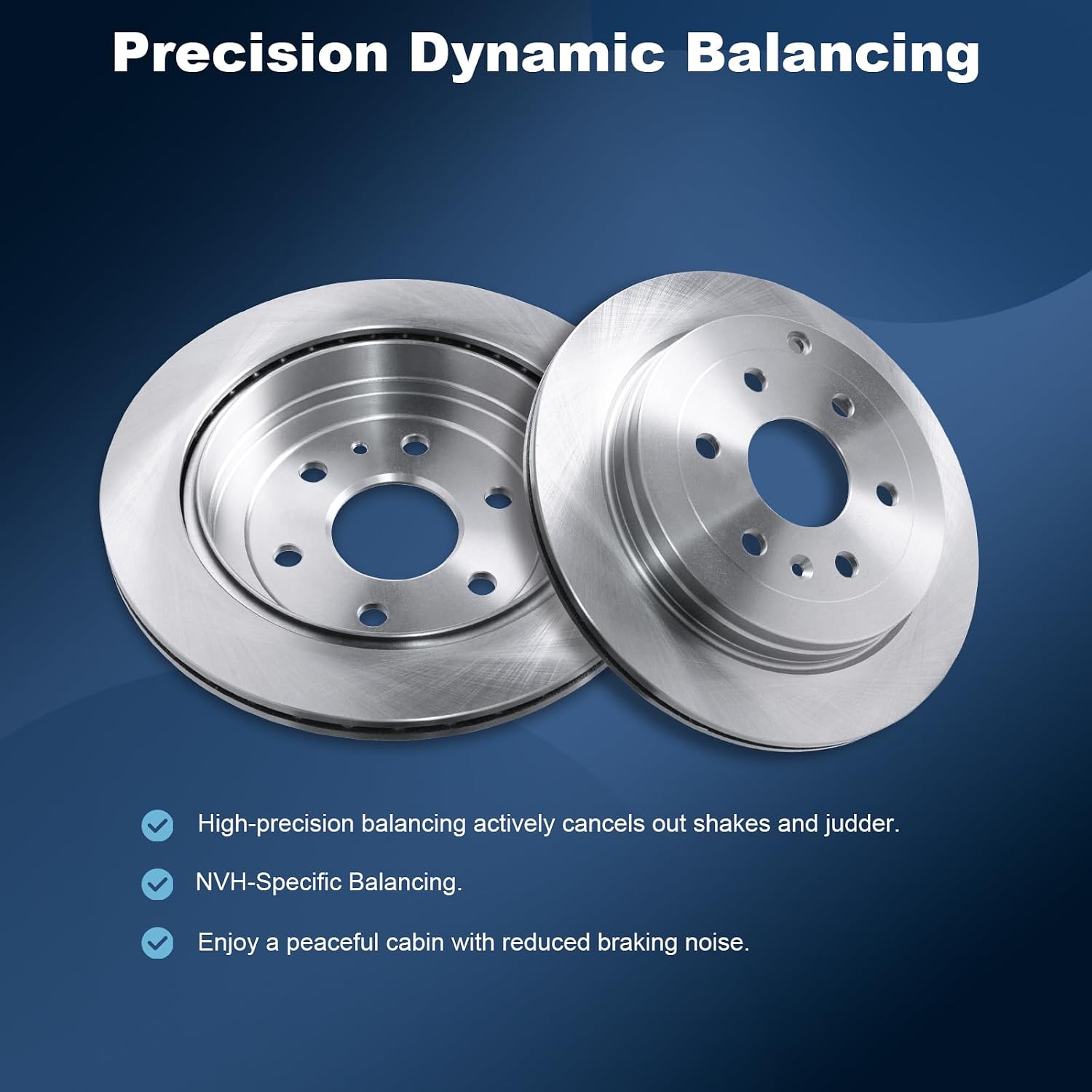 Front & Rear Disc Brake Rotors & Ceramic Brake Pads Kit Fit for Buick 2008-2017 Enclave; for Chevrolet 2009-2017 Traverse; for GMC 2007-2017 Acadia; for Saturn 2007-2010 Outlook #55150 55151