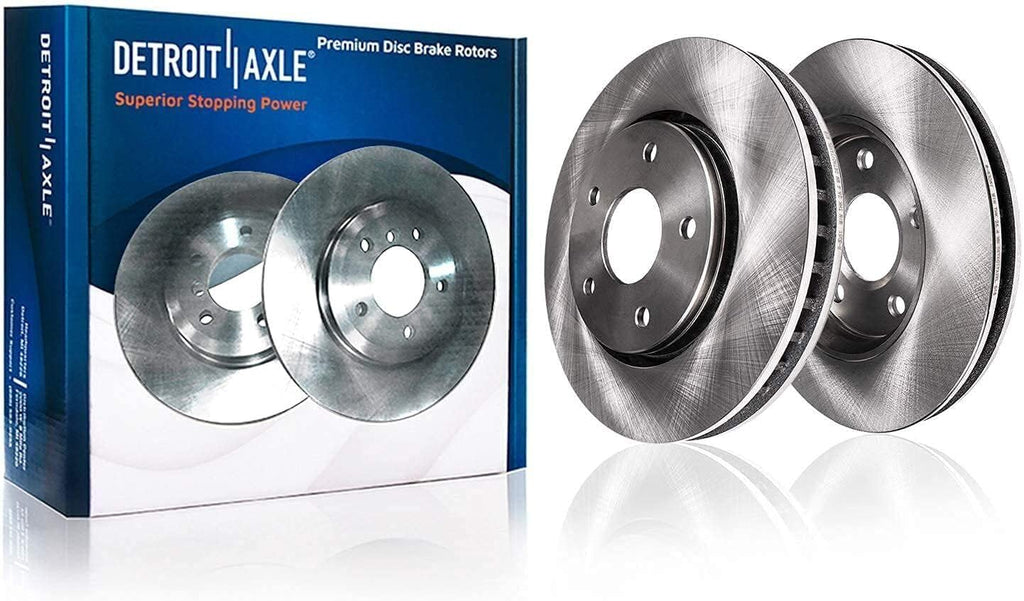 Detroit Axle - 3.5L Front Brake Kit for 2007-2013 Nissan Altima, 11.65'' inch Disc Brake Rotors Ceramic Brake Pads Wheel Bearing & Hubs Wheel Lug Nuts 2008 2009 2010 2011 2012 Replacement