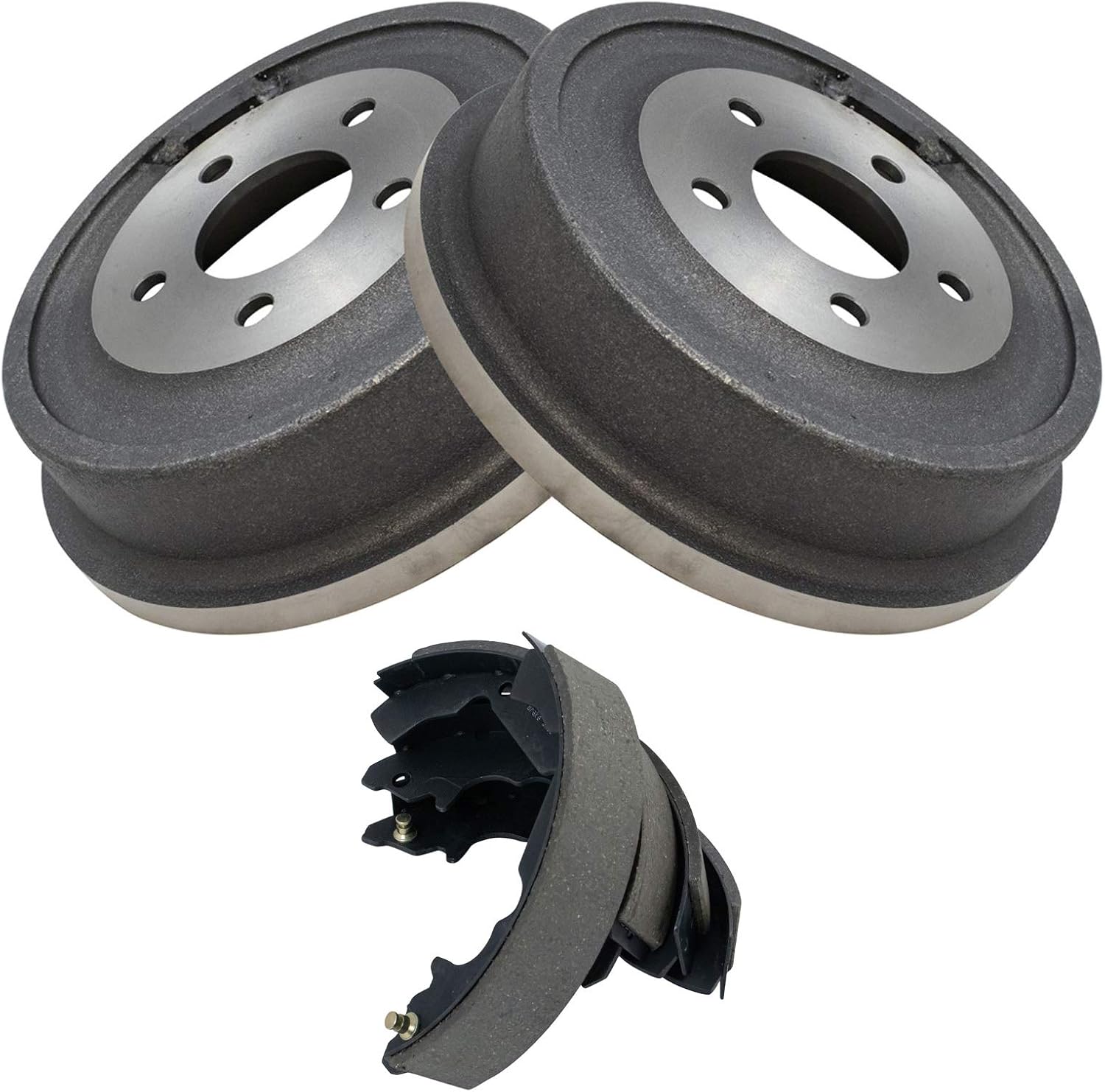 TRQ Brake Drum & Shoe Rear Kit Compatible with Equinox Aztek Torrent Vue/Hybrid