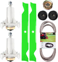 46 Inch Mower Deck Rebuild Kit - Fits Hu sqvarna Y2246LS Pou lan PP19H46 PP20VA46 with 46' Deck, 2 Spindles(532187292)+2 Blades(21546611/405380)+2 Idlers(196106)+1 Idler(177968)+1 Belt(405143)