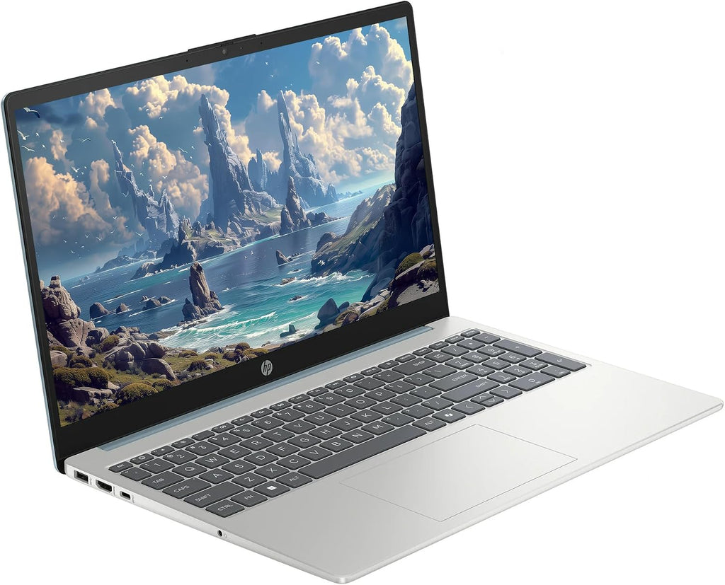 HP Touchscreen 15.6' Business Laptop Computer, Windows 11 Pro 16GB RAM 512GB SSD, Intel Core i3-N305 Processor, FHD IPS LED Display, Microsoft Office Lifetime Suite, SageNova Earphones, Moonlight Blue