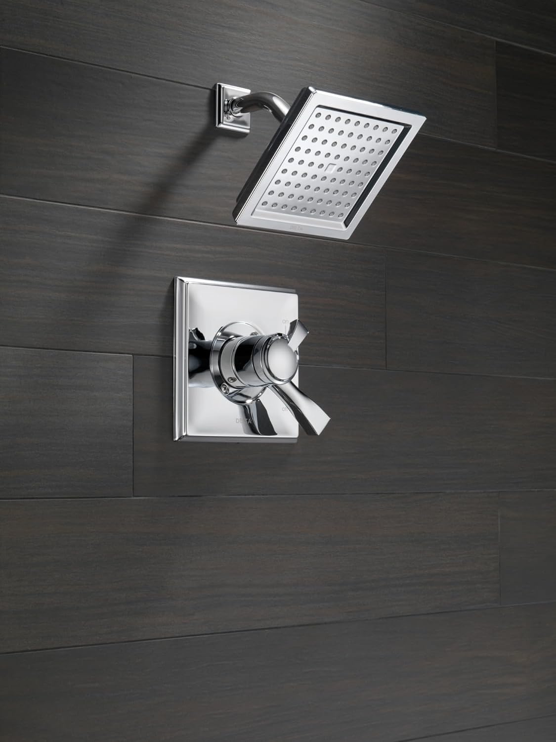 Delta Faucet Dryden 17 Series Dual-Function Shower Trim Kit with Single-Spray Touch-Clean Shower Head, Polished Nickel T17251-PN (Valve Not Included)