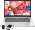HP 17 inch Touchscreen Laptop Computer Business, MS Office, 17.3' HD+ Display, Intel 10-Core i7-150U(up to 5.4 GHz), Backlit Keyboard, Wi-Fi 6, Windows 11 Pro(16GB RAM|1 TB SSD)