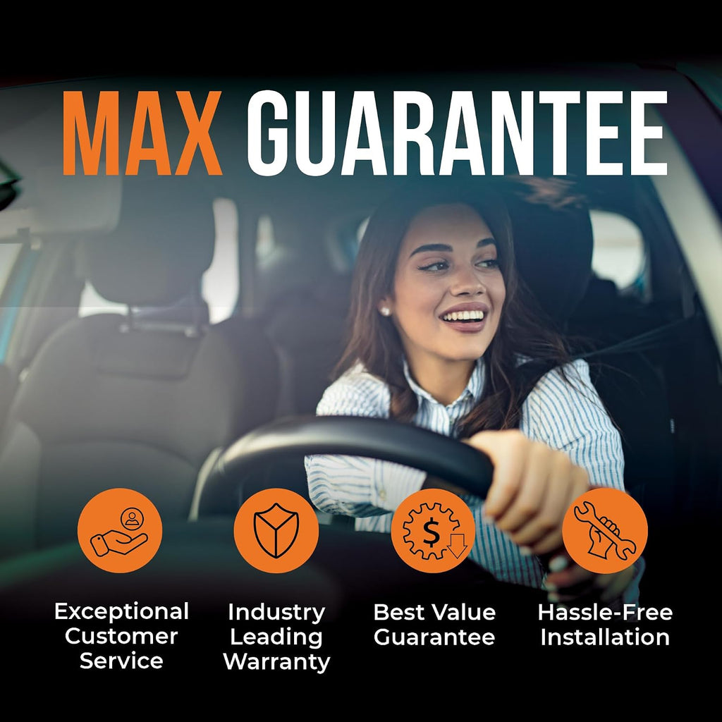 Max Advanced Brakes - Front Brake Rotor Set for 2001-2006 Chevy Silverado 1500 HD; GMC Sierra 1500 HD, OE-Style Replacement Front Rotors, Best Value