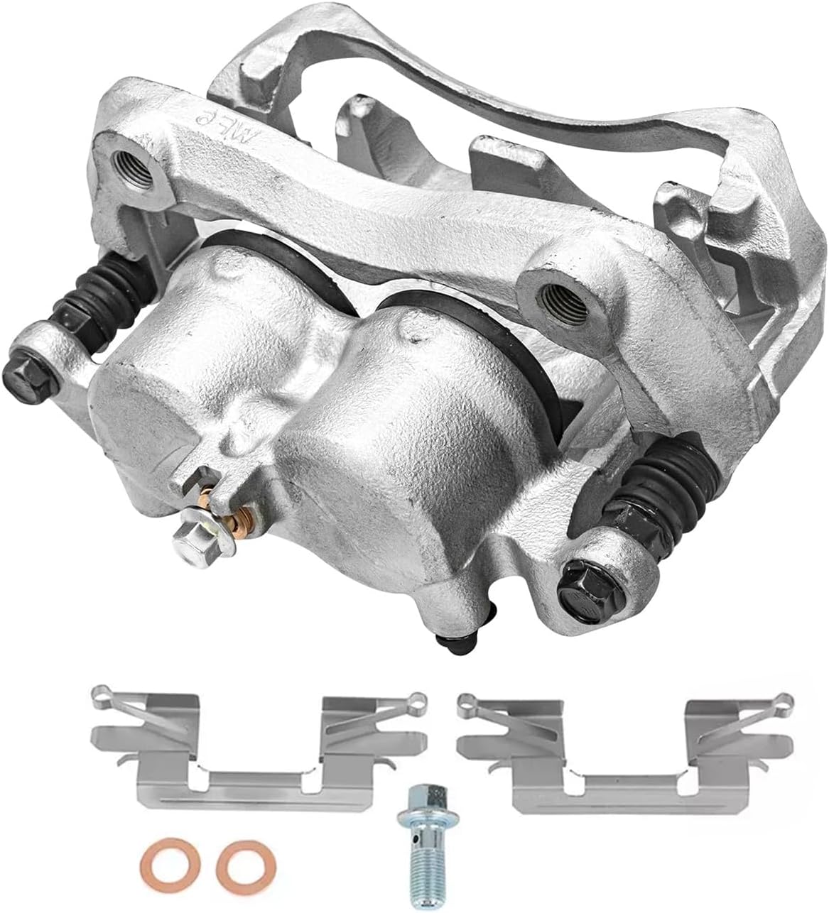 Detroit Axle - 2pc Front Brake Calipers for 2005-2019 Nissan Frontier 2009-2012 Suzuki Equator Disc Brake Calipers w/Brackets Replacement Brake Caliper
