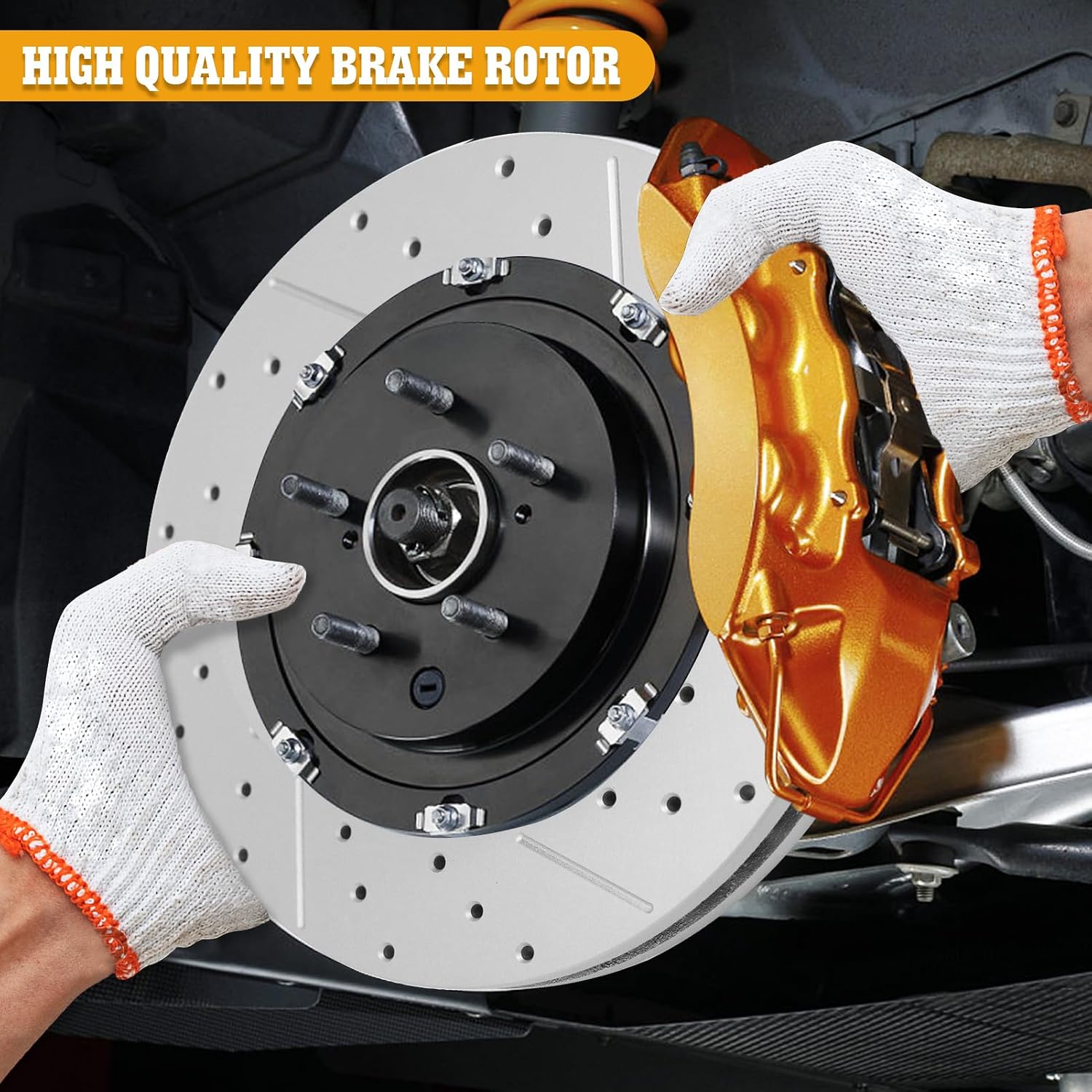Disc Brake Kits with Pads and Rotors Front & Rear Drilled Slotted Vented Rotor for 2003 2004 2005 Chevy Astro 1999-2000 Silverado 1500 2003-2005 Gmc Safari 1999-2000 Sierra 1500