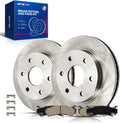 KAX Front Brake Kit for Silverado 1500/Tahoe/Sierra 1500/Suburban 1500/Avalanche 1500/Yukon/Yukon XL 1500/Escalade/Express 2500/Astro/Express 1500/Escalade ESV, 11.99inch Brake Rotors Pads Kit