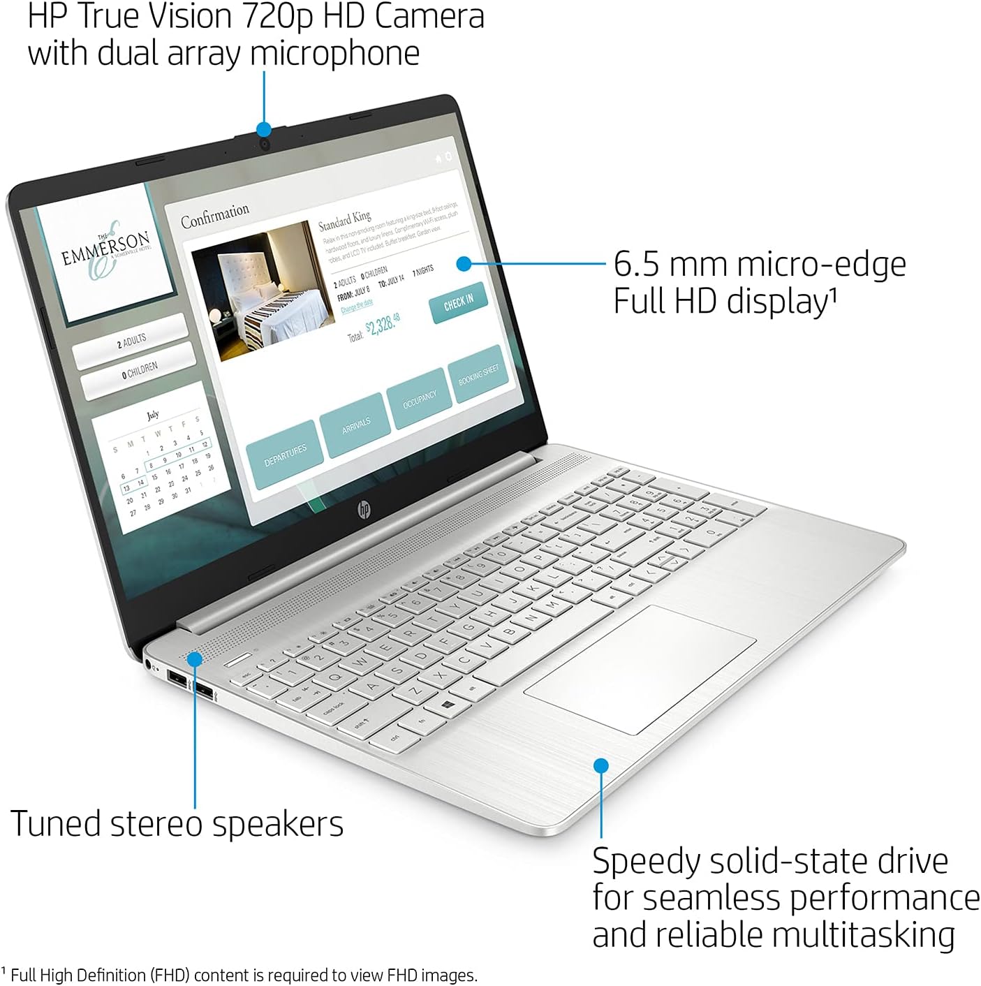 HP Pavilion 15.6' FHD Laptop (2022 Latest Model), AMD Ryzen 5 5500U (Beats i7-11370H), 16GB RAM, 1TB PCIe NVMe M.2 SSD, Thin & Portable, Micro-Edge & Anti-Glare Screen, Long Battery Life, Windows 11
