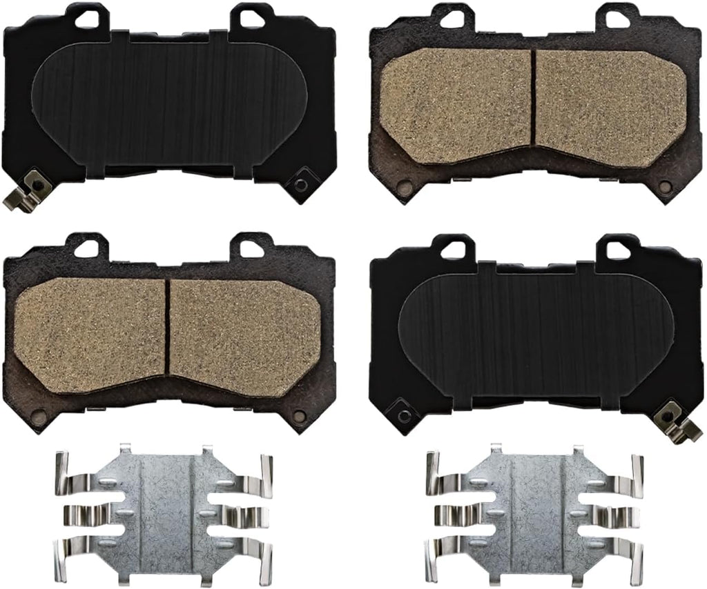 Detroit Axle - Brake Rotors for 2015-2020 Chevrolet Colorado GMC Canyon, Disc Brake Rotors Ceramic Brake Pads 2016 2017 2018 2019 Replacement : 12.20' inch Front and 12.76' inch Rear Rotor