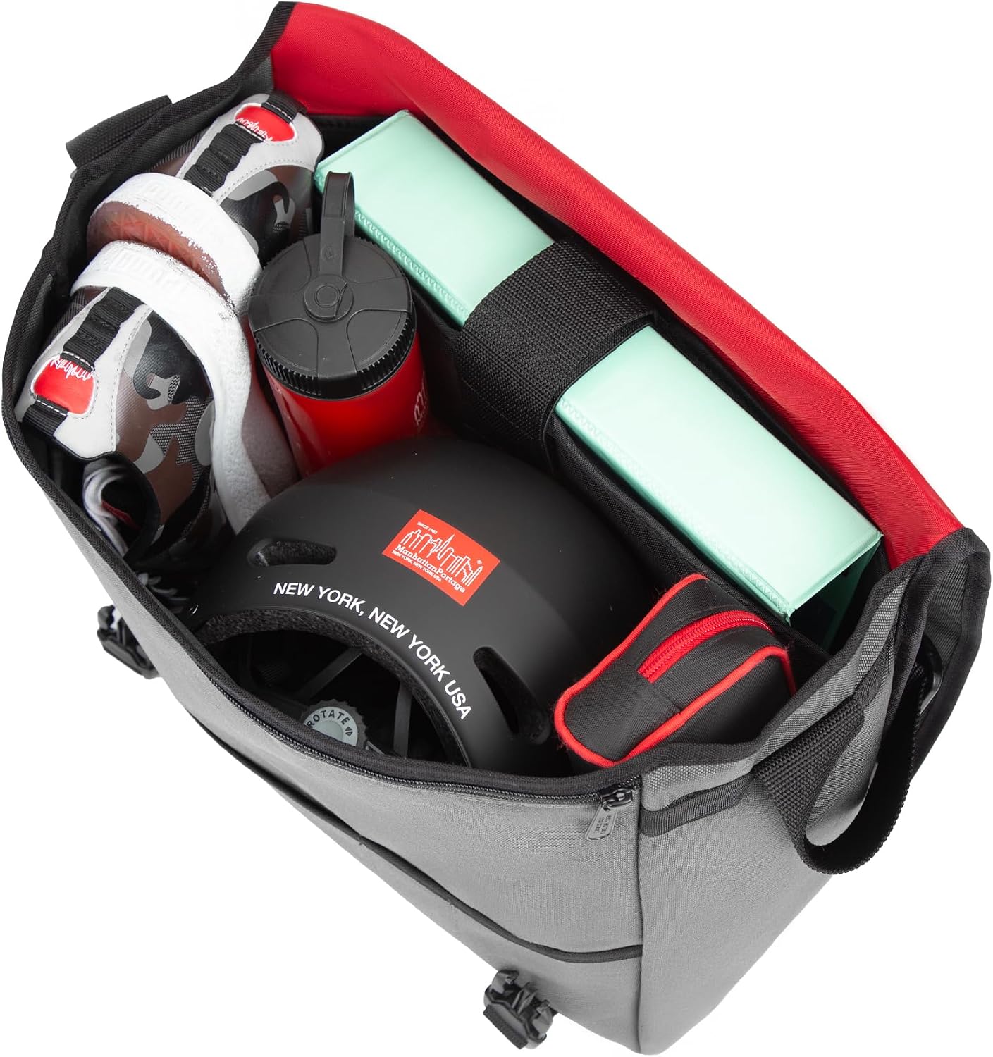 Manhattan Portage Deluxe Computer Bag (LG) with Adjustable Strap Water Resistant 1000D Cordura for Work College Travel