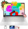 HP Flagship Touchscreen Laptop Computer - Win 11 Pro • Office Lifetime • 15.6' HD Touchscreen • Intel i3 1215U • Wi-Fi 5 • Anti-Glare HD Display w/Laptop Bundle (32G RAM • 1TB SSD)
