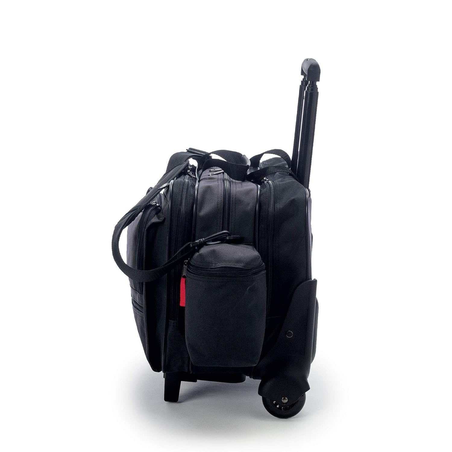 Hopkins Medical Products Rolling Med Bag with EZ-View: Waterproof, Ultimate Mobility for Healthcare Pros, 39.5' Handle, 16' x 3' x 12', Black