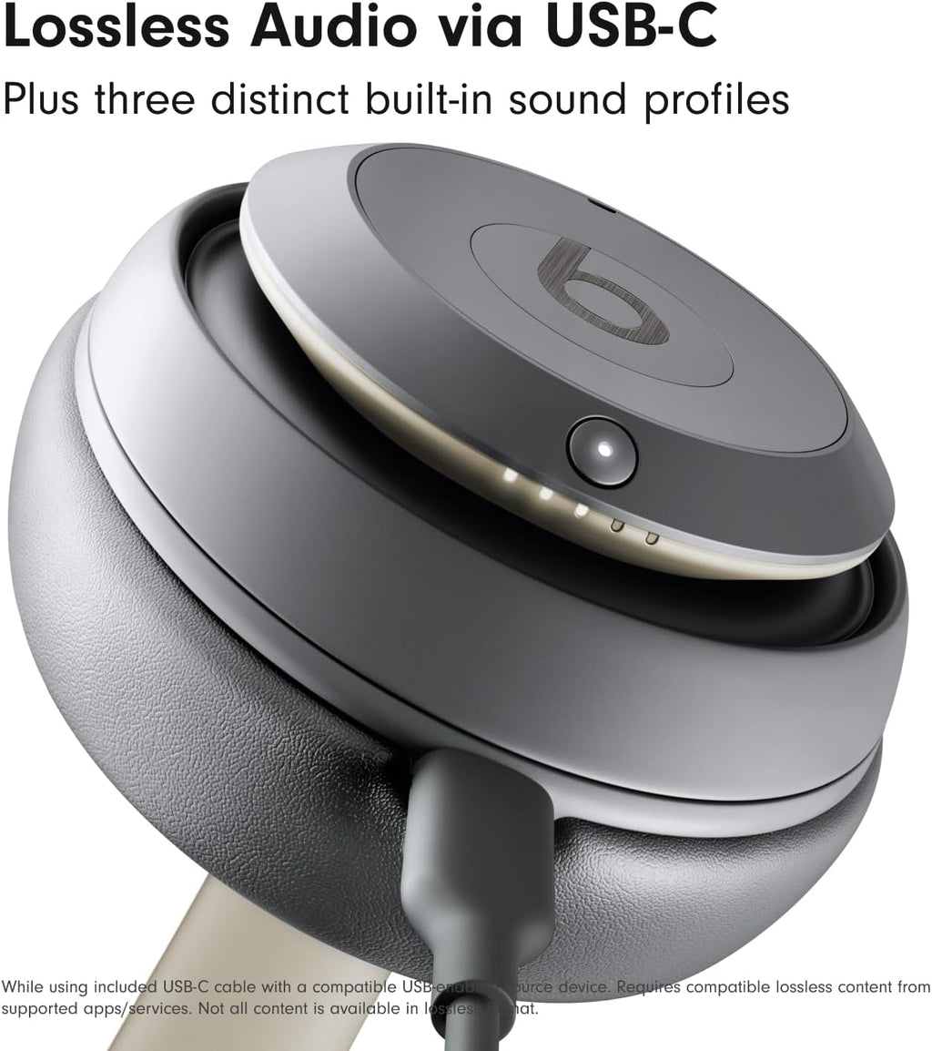 Beats Studio Pro - Premium Wireless Over-Ear Headphones- Up to 40-Hour Battery Life, Active Noise Cancelling, USB-C Lossless Audio, Apple & Android Compatible - Amazon Exclusive Sand Gray (Renewed)
