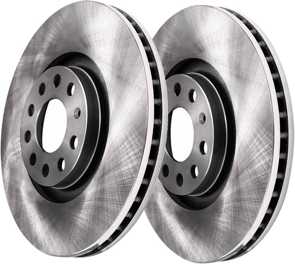 Detroit Axle - Front Brake Kit for Audi Q3 Quattro VW Passat Tiguan Limited, 12.28'' inch Disc Brake Rotors Ceramic Brake Pads Wheel Bearing Hubs Replacement